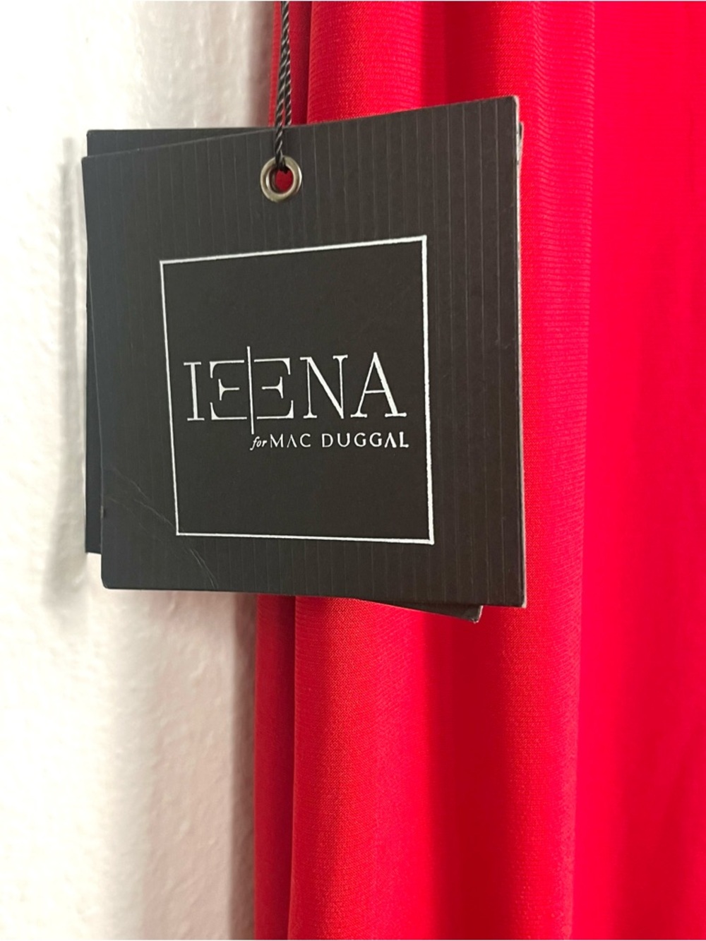 NWT Mac Duggal Ieena Red Sleeveless Mesh Panel Maxi Dress Evening Gown Size 2 - Picture 6 of 10